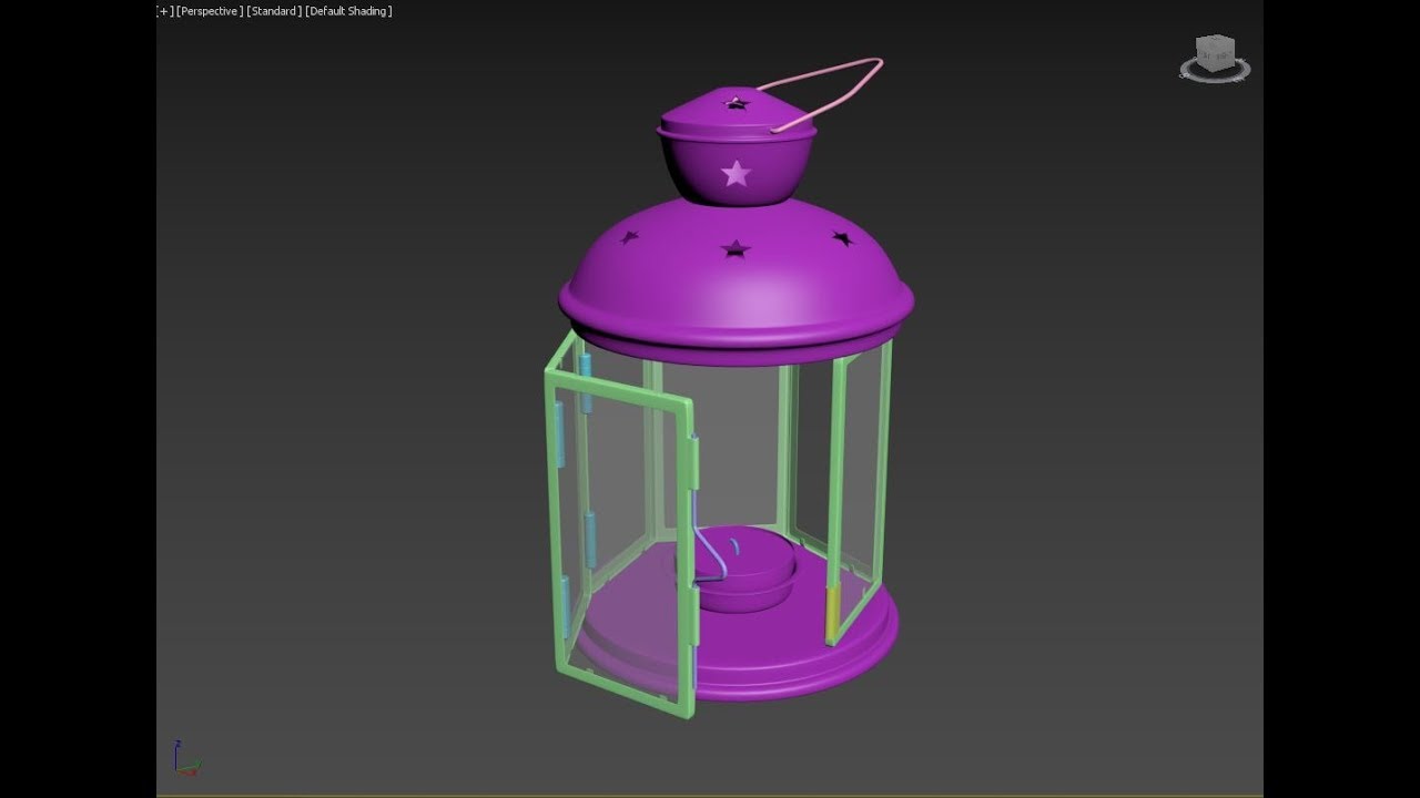 3ds Max modeling tutorial of a Christmas Lantern from one image. - YouTube