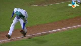 20140322甲組春季聯賽 台中威達 VS 嘉義諸羅山 8上 黃飛鴻精準的判斷 成功刺殺打者