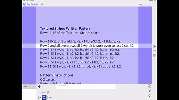 [KnitFreedom] Demonstration Of knitCompanion Knitting Pattern App