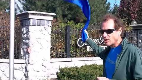 Welcome Flags at the Stone Bridge Estates