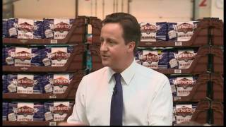 David Cameron speech at Warburton's Bakery