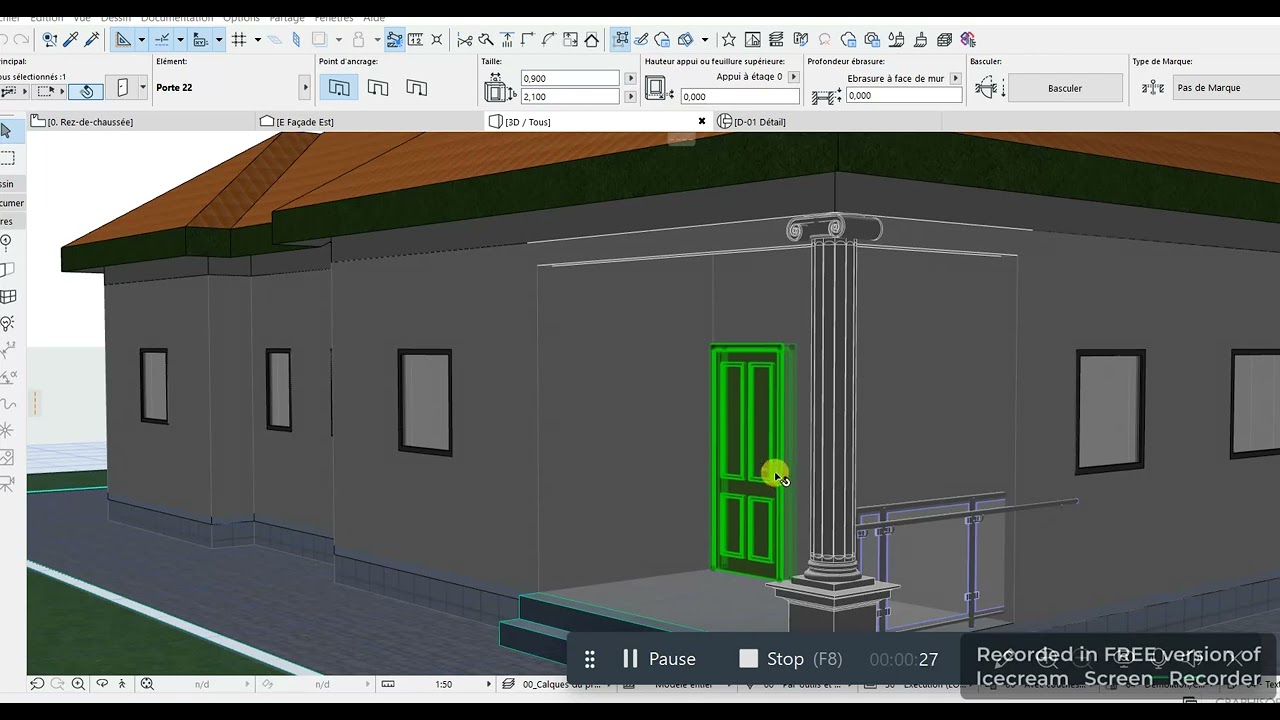 Comment ouvrir une porte dans le logiciel archicad ✅