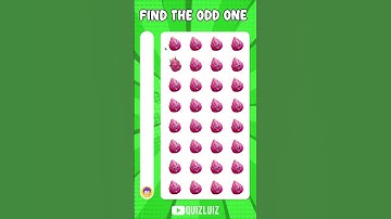 Find the ODD One Out - Fruit Edition | Eye Test Challenge 72! #emojichallengequiz #quiz #findtheodd
