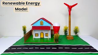 🔥 Renewable Energy Wind Turbine Model | Easy Working Science Project