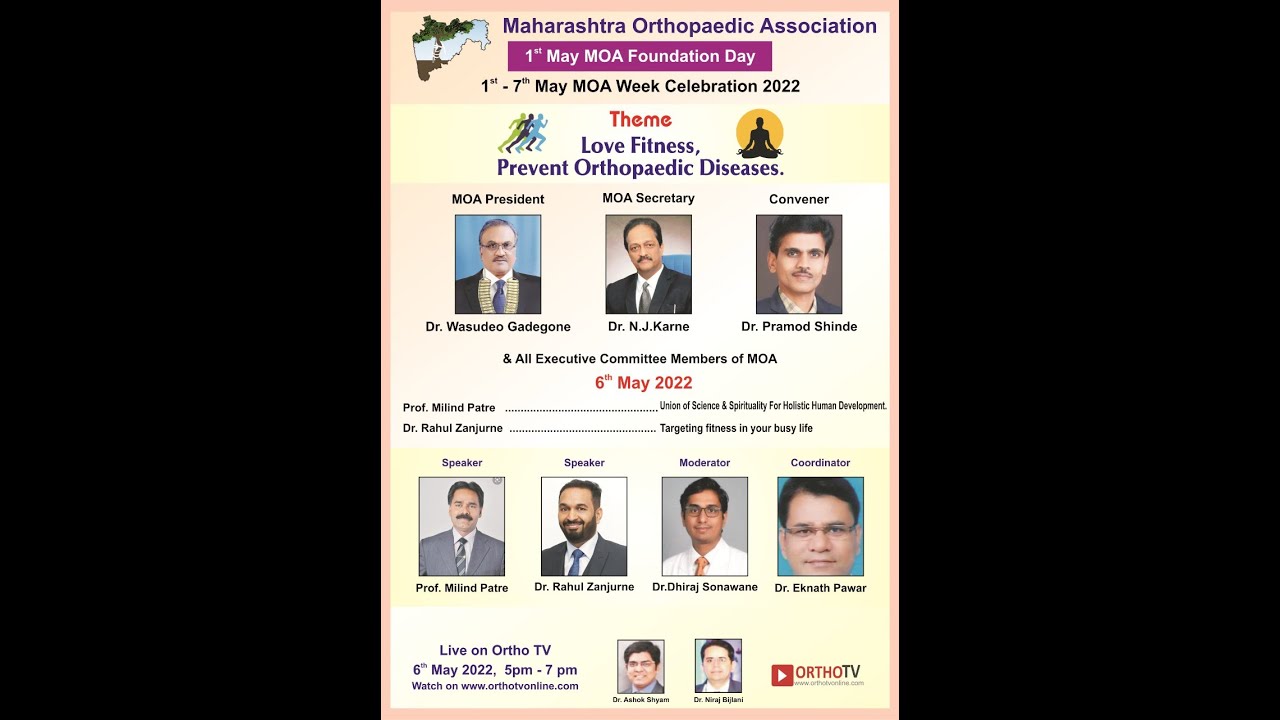 Maharashtra Orthopaedic Association presents sixth day of MOA Foundation Day on 6th May 2022