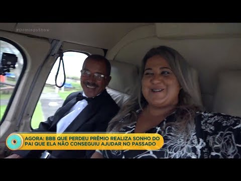 Pai de ex-BBB realiza sonho de voar de helicóptero
