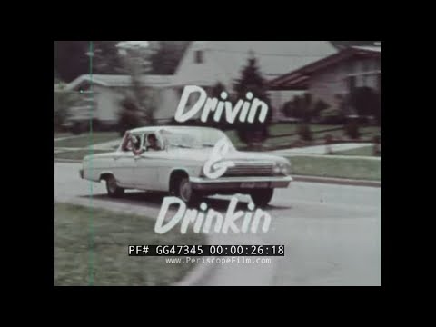 "DRIVIN' & DRINKIN'"  1969 CHEVROLET ANTI-DUI DRINKING AND DRIVING FILM  DRIVER'S EDUCATION GG47345