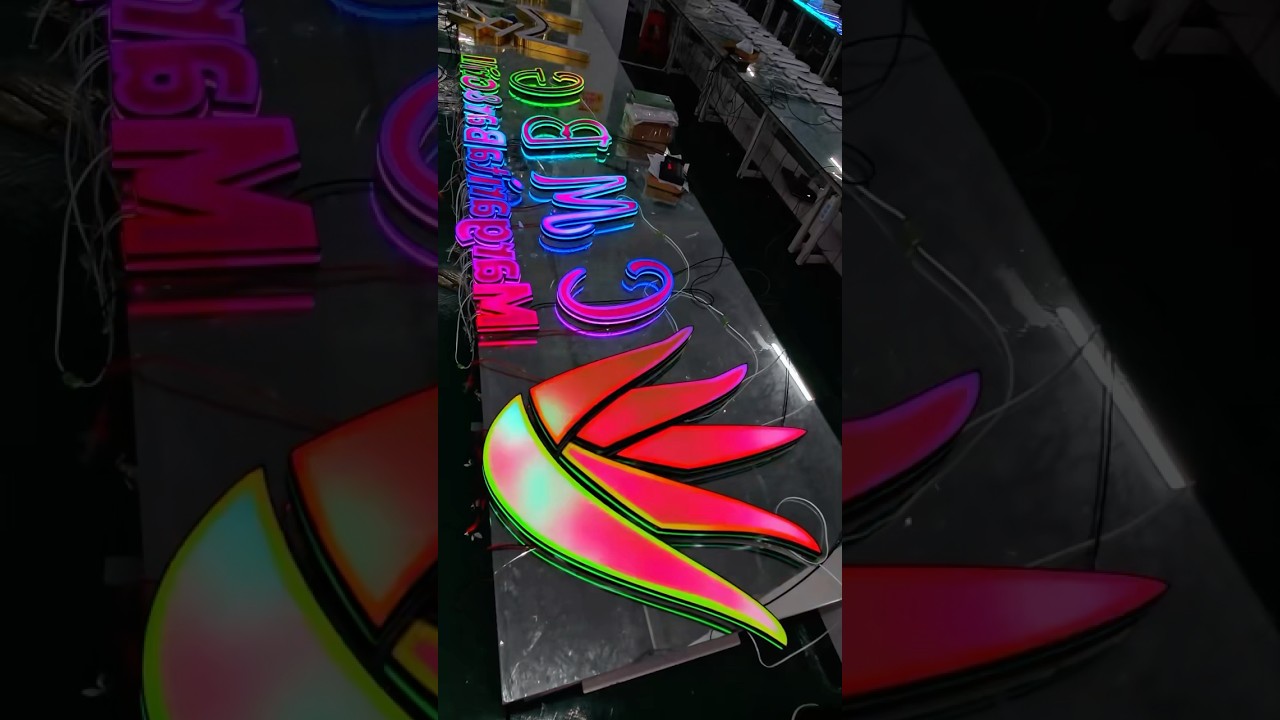 It is a waterproof LED sign, which can be used outdoors for more than 5 years. 