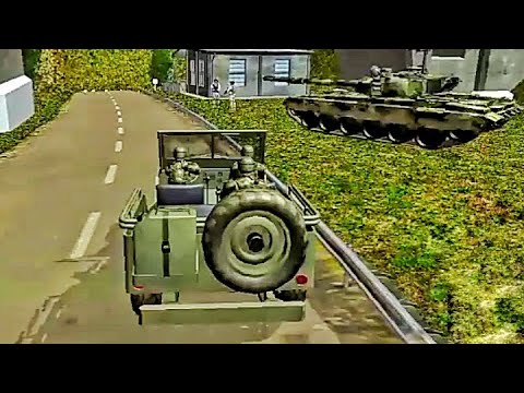 Game kartun Tentara mainan naik mobil jeep - YouTube