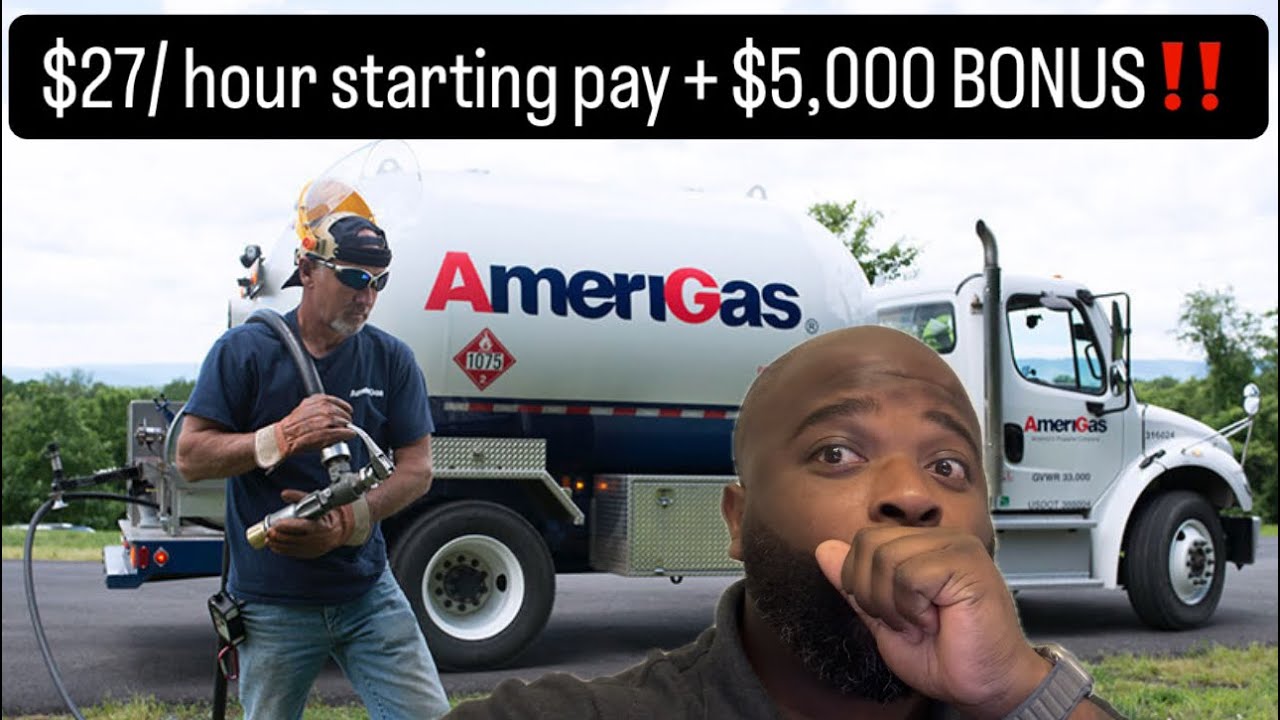 AmeriGas is paying new drivers top dollar plus a nice bonus to deliver propane 🔥💰 