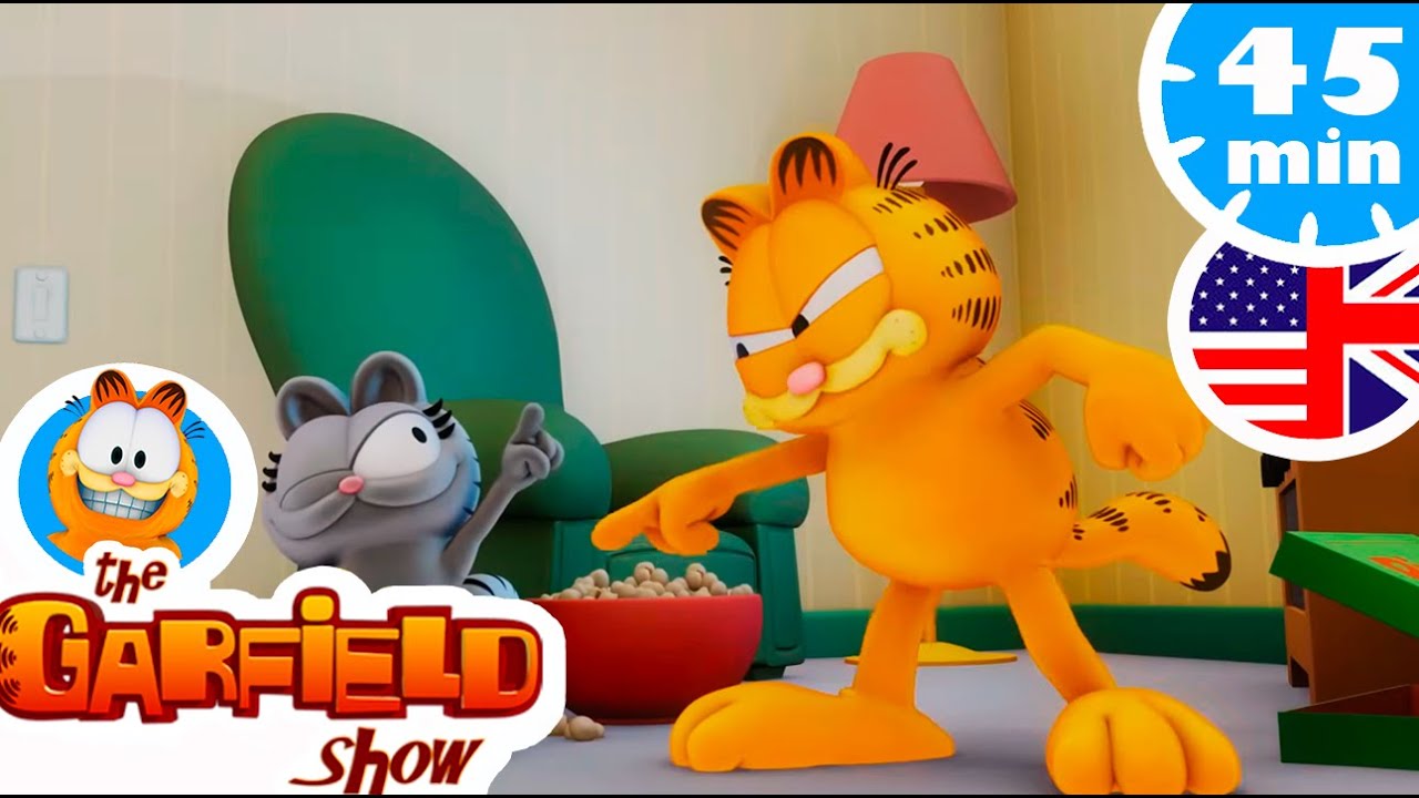 😼 Garfield vs the bulldog! 🐶 - Cartoon for kids
