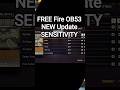 OB50 update ⚡ free fire sensitivity | Best sensitivity ⚡for + Hud Settings Free Fire