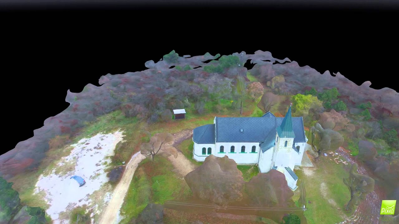 Church 3D model created by Pix4D - YouTube