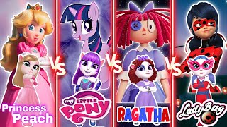 My Talking Angela 2 New Update Gameplay Princess Peach vs The Little Pony vs Rathata vs Ladybug