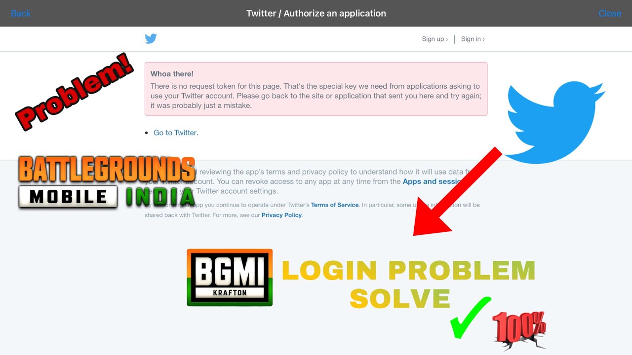 BGMI Login Problem Twitter For IOS 2024 | Problem solve BGMI Login ...