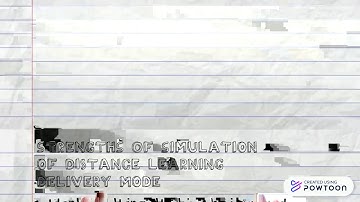 Simulation of Distance Learning Delivery Mode