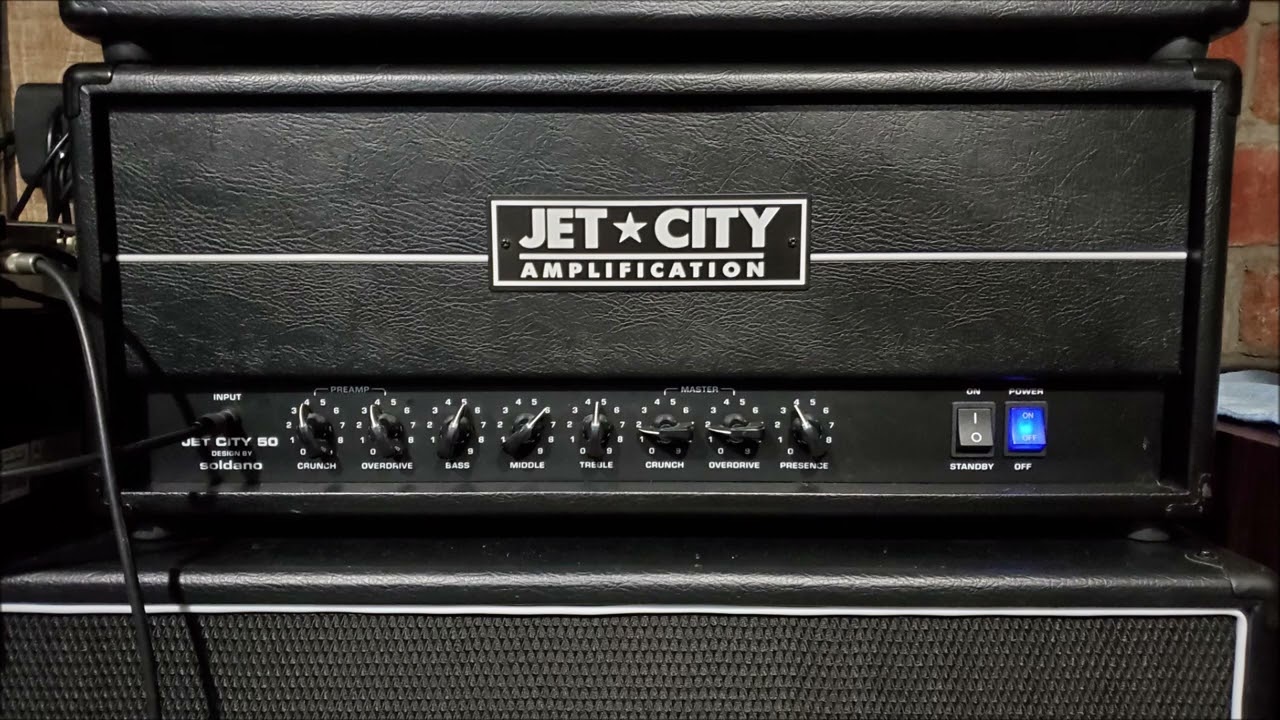Jet CIty 50H + Boss SD-1 through Eminence Legend V1216