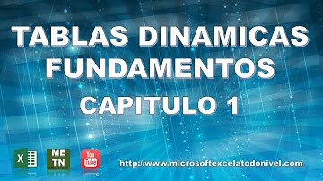 Crear TABLAS DINÁMICAS en Excel. CLARO Y SENCILLO. Tutorial en ESPAÑOL | Capítulo 1 | Introducción