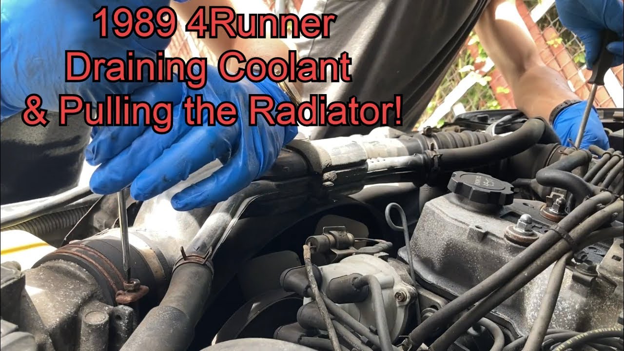 1985 89 1st Gen Toyota 4Runner Refresh Project Part 3 Draining Coolant 