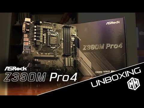 unboxing asrock z390m pro4