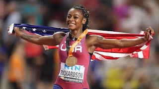 sha carri Richardson beats. shacarri Richardson 100m. 2023 world champion.