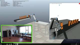 Robotics Simulation: Robot programming in V-REP using Virtual Reality