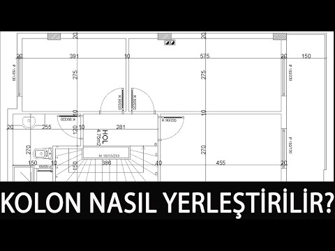 MİMARİ PLANA KOLON NASIL YERLEŞTİRİLİR?