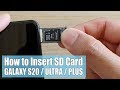 Galaxy S20 / Ultra / Plus: How to Insert an SD Card