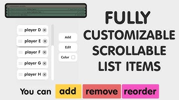 fully customizable scroll list - Template