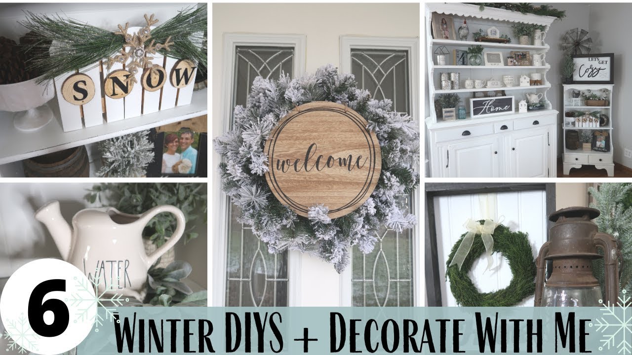 THRIFT STORE WINTER DIY DECOR | TRASH TO TREASURE WINTER DECOR | WINTER ...
