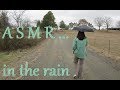 Rain Patter on Umbrella — CRUNCHY GRAVEL WALK in the rain | ASMR