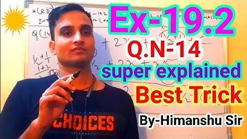 RD SHARMA MATHS EX-19.2 Q.N-14 SOLUTIONS OF CHAPTER 19 INDEFINITE INTEGRALS CLASS 12TH (PART1)..