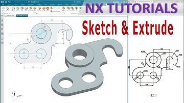 Siemens NX Modeling tutorials #8 | NX Sketching and Basic Extrude Practice