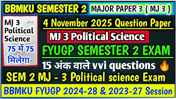 Mj 3 Political science 15 Mark