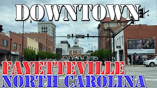 Fayetteville  North Carolina  4K Downtown Drive