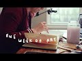 one week of painting and drawing in rainy Brooklyn