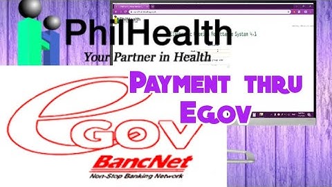 Philhealth Payment thru Egov | Employer