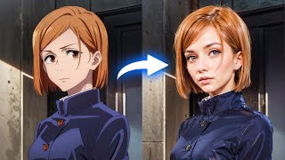(FREE) Anime character into realistic | Stable diffusion