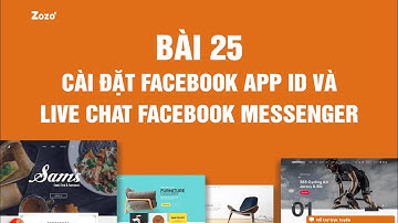 [Bài 25] Cài đặt Facebook App ID và Live Chat Facebook Messenger lên website