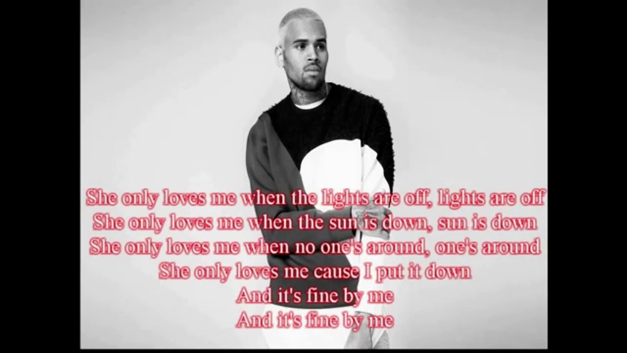 Chris Brown Fine By Me (Lyrics)