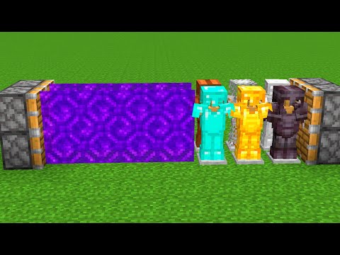 nether portal + all armor  = ???