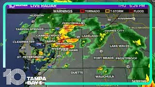 Tracking storms, showers across Tampa Bay region