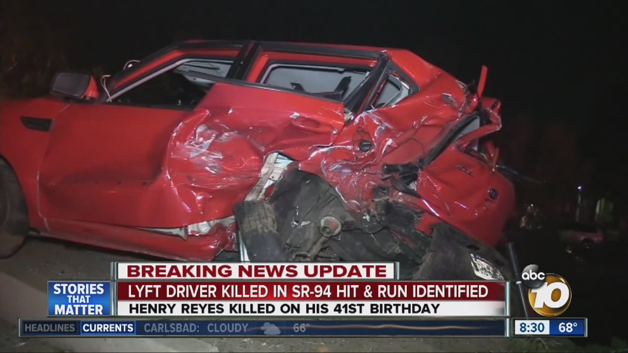 Breaking Update: Lyft driver killed in state Route 94 hit-and-run ...