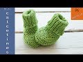 Calcetines para bebé tejidos con agujas rectas (no circulares)-Soy Woolly