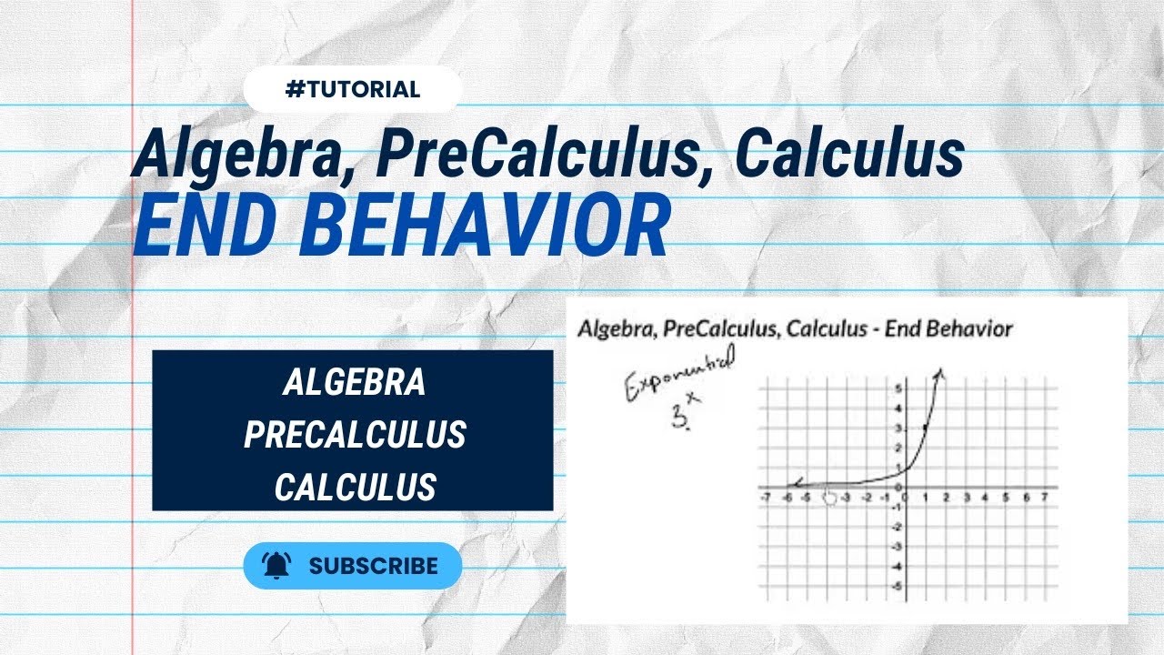 Algebra, PreCalculus, Calculus - End Behavior