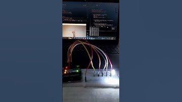 Control LEDs with Hand Gestures #arduino #python