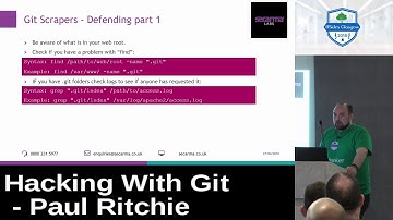 BSides Glasgow 2018 - Paul Ritchie - Hacking with Git
