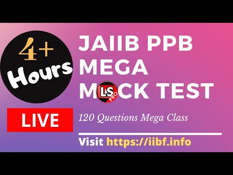 Principles and Practices of Banking Mega Class JAIIB | Download PDF link in Description