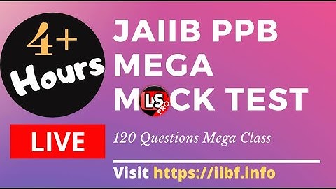 Principles and Practices of Banking Mega Class JAIIB | Download PDF link in Description