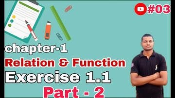 Ex - 1.1 Class 12th Part - 2 NCERT solution of chapter 1 Relation Function class 12 by career tak